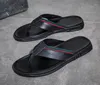 Yeni Avrupa Marka Moda MensStriped Sandalet Nedensel Kaymaz Yaz Huaraches Terlik Çevirme Terlik En İyi Kalite