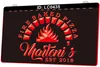 LC0435 Your Names Fire Baked Pizza Light Sign 3D Engraving