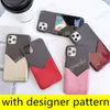 Designer Flower Phone Case na iPhone 15 15pro 14 14pro 14plus 13pro 12 11 Pro Max XR XSMAX Patentowa karta Pocket Pocket Celphone z Samsung Note20 S23 S22 Ultra