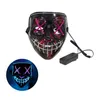 Partijdecoratie Halloween LED Masker Licht op Gemengde Kleur Masque Glow in Dark Cosplay Aangepast Scary