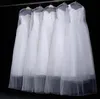 50 pezzi di alta qualità trasparente abito da sposa copertura antipolvere morbido tulle porta abiti abito da sposa borsa in filato netto 160 cm 180 cm2215704