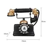 Decorative Objects & Figurines Industrial Loft Retro Rotary Phone Model Crafts Decoration Shop Cafe Living Room Showcase Shoot Props