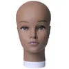 Nål mjuk pvc skallig mannequin huvudstativ hållare för att göra hårstyling peruker och hatt display kosmetologi träning manikin praktik9001753