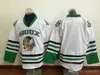 Özel 9 Jonathan Toews College Hokey Forması Dikiş 11 Zach Parise 7 TJ Oshie North Dakota Sioux Hokey Forması Jersey Whiteblack Green