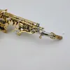 YANAGISAWA SC-9937 Liten krökt halsopransaxofon B platt högkvalitativ mässing Nickel Silverpläterad sax med munstycke fall