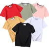 2021 Designer d'été Mode occasionnel Tee-shirt Mode d'impression T-shirts T-shirts Sports Running Jogging Tees à manches courtes