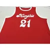 Personalizzato 009 Youth women Vintage LARRY FINCH RED Sounds RETRO 1972-74 Home # Basketball Jersey Taglia S-5XL o personalizzato con qualsiasi nome o numero di maglia