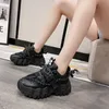 Casual Women Sneakers High Heels Platform Sports Autumn Winter Thick Bottom Walking New Breathable Shoes