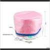 gru a forbice Cure Trattamento termico elettrico Beauty Steamer Spa Nutriente Cura dei capelli Cap Strumenti per lo styling Controllo anti-elettricità Riscaldamento Rosa Igi5Q