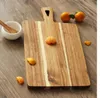 Acacia Wood Blocks Cutting Boards with Handle Eco Natural Breads Board Pizza Plates Fruits Plate Chopping