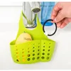 NEWKitchen Adjustable Storages Mesh Baskets Solid Color Bathroom Storage Hanging Basket Household Sponge Drain Bag Tool Supplies LLB10090