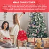 의자 커버 4pcs 가정 보호자 커버 사랑스러운 독특한 크리스마스 장식
