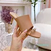2022 the newest ladies' sandals designer brand custom metal buckle high-heeled luxury series 898
