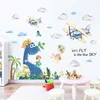 Cartoon Cute Animals Wall Stickers For Kids Room Living Room Sofa Background Wall Decoration Home Decor Self Adhesive Sticker 210929