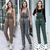 Women's Two Piece Pants 2PCS Outdoor Snow Suits Jumpsuit Skiing Pant Sets 2021 Overalls Strap Bodysuit&Parka Jacket Winter One Ski Mujer