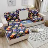 Merry Christmas Elastic Sofa Seat Cover Autumn Decoration for Home Stretch Corner Cushion Couch Party Gift 211116