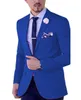 Purple Notch Lapel Costume Homme Men's Suit 2 Pieces Casual Business Tuxedos Tailcoat Groomsmen For Wedding (Blazer+Pants) X0909