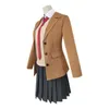 Kostuum sakurajima mai cosplay pruik seishun buta yarou serie vrouwen schooluniformen halloween high girls party pakken y0913