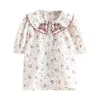 Été 2 3 4 5 6 7 8 9 10 12 Ans Doux Broderie Pleine Impression Floral Puff À Manches Courtes Blouse Chemise Pour Bébé Enfants Fille 210529