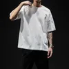 LIFENWENNA Streetwear Fashion T Shirt Men Summer Casual O Neck Men's Short Sleeve Cotton Hip Hop op ees s M-5XL 210714