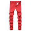 Men039s Jeans Man Swag Mens Designer Märke svart Skinny Ripped Destrud Stretch Slim Fit Hop Pants with Holes For Men Fashion 7440303