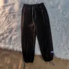 Loose Casual Cropped Spodnie Mężczyzna Lato Mody Moda Moda Mid Waist Cropped Spodnie Jogging Spodnie Y0811