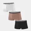 underpants 2021 3pcs / lot 섹시한 남자 속옷 권투 선수 남자 모달 복서 반바지 남성 세트 소프트 편안한 boxershorts 무료 배