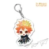 Haikyuu akryl nyckelringar charm väska hängsmycken nyckelkedja anime cosplay tillbehör shoyo hinata tobio kageyama g1019