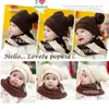 Solide Crochet Bébé Caps Enfants Bonnets Crâne Enfants Bérets Bonnet Tricoté Garçons Cap Hiver Chaud Bomber Chapeaux Infant Cap 210413