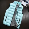 Coletes Masculinos Colete Masculino Jaqueta Masculina Sem Mangas Inverno Moda Casacos Casuais Casacos Acolchoados de Algodão Homens Colete Engrossado Gilet