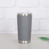 Kupalar 20oz Çift Duvar Buz Bira Termal Kupa Paslanmaz Çelik İzoleli Yalıtımlı Tumbler Kahve Seyahat Kupası Lid2303