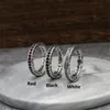 925 Sterling Silver Cross Band Rings with Stones American Europe Antique Handmade Designer Punk Hiphop Luxury Jewelry Accessories2388284