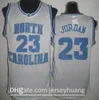 Top Quality 15 Vince Carter UNC Jersey North Carolina Blu Bianco Cucito NCAA College Basketball Maglie Pantaloncini ricamo tuta Taglia S-2XL