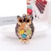 Mode Charm Cute Owl Bag Keychain Födelsedagsfest Julklapp G1019