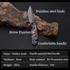 عالية الجودة الصلب 440c جيب سكين قابلة للطي أسود بليد السكاكين التخييم بقاء الصيد أداة الصلب مقبض