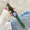 Fashion Designer Strap For Apple 41mm 42mm 38mm 40mm 44mm 45mm Iwatch 2 3 4 5 6 7 Watchband Leather Bracelet Stripes Watch Band Watchbands 38/40