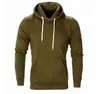 Autumn Men Casual Long Sleeve Front Pocket Soft Cotton Plain Zipper Pullover Hoodies Sweatshirts Running Wear Y211122