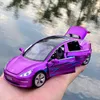 1:32 Tesla Models X 3 S сплава Модель автомобиля Diecasts игрушечный автомобиль звук и легкие детские игрушки для детей подарки мальчик игрушка