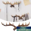 Vintage hars antler houder wandgemonteerde dop jas hanger / rack home decoratieve dier herten hoorn muur haak voor opknoping