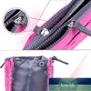 Poignée multifonctionnelle Double fermeture à glissière Trousse de maquillage cosmétique Pliable Grande capacité Nylon Mesh Articles de toilette Stockage yxy0222 Prix usine conception experte Qualité