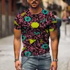 T-shirts pour hommes 2022 mode impression 3D été T-shirt intéressant rue décontracté XXS-6XL