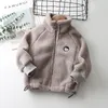 Kinderjassen Kinderen Winter Warm Uitloper Babyjongen Meisjes Dikker Hoodies Jassen Fluwelen Tops 2-7 jaar