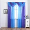 Cortinas de cortina 1 Pcs Voile Swags Todas as Cores Pelmet Valance Net Swag Living Home Decor240u