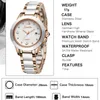 Sunkta Rose Goldの女性が時計クォーツレディースウォッチトップブランドラグジュアリーステンレススチールメーズ腕時計ファッションクロック210517