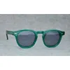 Óculos de sol polarizados de cubojue johnny depp acetato óculos man tac anti -reflexo UV400 Tortoise de moldura grossa da marca