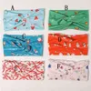 Bulk 30 pc / lote Mulheres Imprimir Headband Cross Knot Bandas elásticas Meninas Acessórios de Cabelo de Natal Twisted Knotted Head Wraps