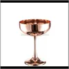 Cozinha, Jardim de jantar Dira￧￣o Droga 2021 A￧o inoxid￡vel Martini Copo de copo Coquetel Cocktail Champagne Glass Home Bebing Goblet El Party B