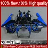 Korpus nadwoziowy dla Kawasaki Ninja ZX-750 ZX7R ZX750 ZX 7 R Blue Flames Nowy 96 97 98 99 2000 2001 2002 2003 28HC.9 ZX 7R ZX 750 ZX-7R 1996 1997 1998 1999 00 01 02 03 OEM Wzmacniacz