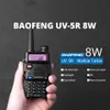 Baofeng UV-5R 8W talkie-walkie 10km double bande UV 5R jambon bidirectionnel VOX lampe de poche Portable longue portée Radio de chasse