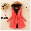 Moda Parka Cappotto Donna Plus Size Manica lunga Spessa Calore Abbigliamento 2022 Autunno Inverno Nuovo 17 colori Giacca di cotone con cappuccio